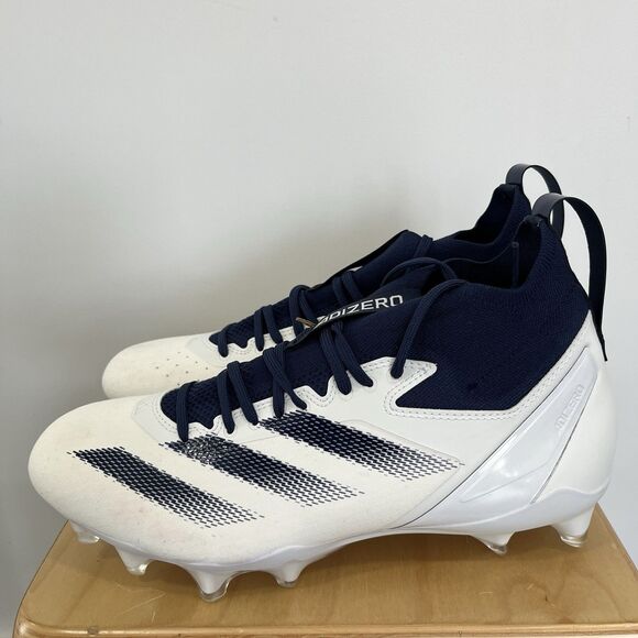 Adidas Adizero Impact+ Football Cleats Men’s Size 11 White Navy IH7455 New main image 5